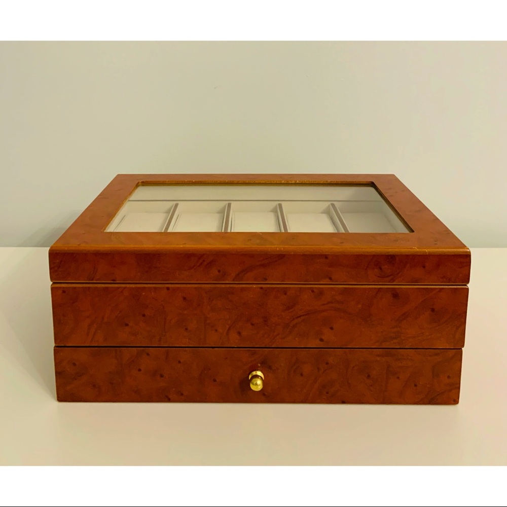 ❗️wood 2 tier jewelry box in excellent condition❗️